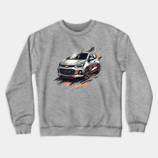 Chevrolet Spark Crewneck Sweatshirt by Vehicles-Art
